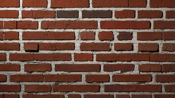Red brick wall background for construction or design project usage in business or website photo