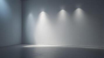 Minimalist Empty Room Background with Spotlight Illumination for Presentation and Business Use photo
