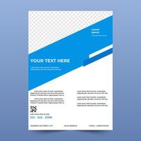 minimalist business flyer, brochure, template design. A4 size. Easy to use and edit. vector