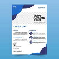 Corporate flyer design, ready to customize. abstract business flyer, brochure, template design. A4 size. Easy to use and edit. vector