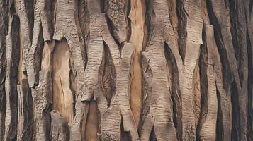 Textured Tree Bark Surface Close Up View For Natural Backgrounds and Design Projects photo