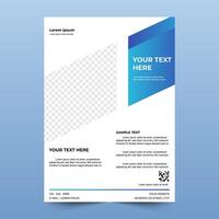Flyer brochure template design. abstract flyer, minimalist, cover, A4 size design vector