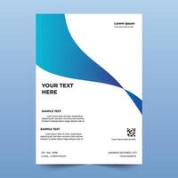 Flyer template abstract design. minimalist flyer, template design. A4 size vector