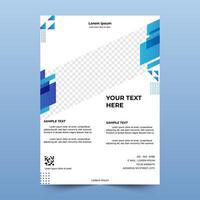 flyer template design, ready to customize. abstract business flyer, brochure, template design. A4 size vector