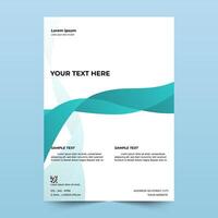 Flyer template abstract design. minimalist flyer, brochure, template design. A4 size vector