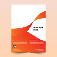 Flyer brochure template design. abstract flyer, cover, A4 size. easy to use and edit vector