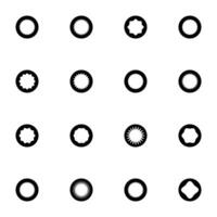 Abstract elements design. Decorative minimalistic brutalist shapes vector