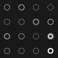 brutalism geometric design elements collection shapes, minimalist elements. vector