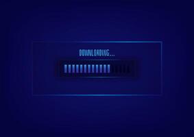 Abstract background with downloading status bar vector