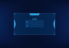 Abstract background with login frame interface vector