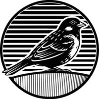 Sparrow silhouette design vector
