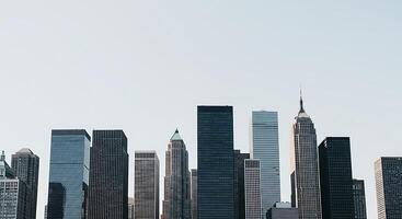 Stunning City Skyline Image Modern Architecture Buildings photo
