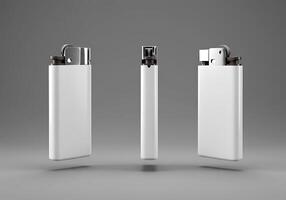 White Bic Lighter Mockup Images for Branding photo