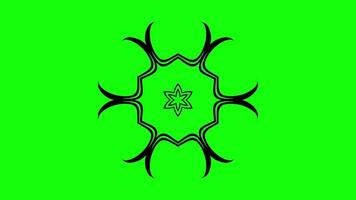 Abstract evolving animation with intricate symmetrical design video