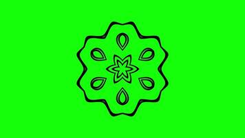 Symmetrical animation with looping geometric patterns video