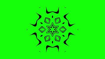 Hexagonal animation with repeating heart shapes video