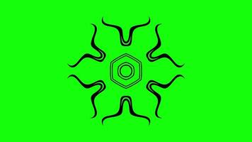 Geometric Hexagonal Animation with Intricate Circular Patterns video