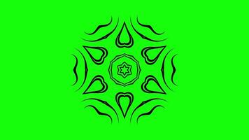 Animated Abstract Pattern with Symmetrical Geometric Details video