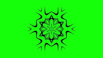 Abstract Animated Pattern with Radial Symmetry and Unique Star Design video