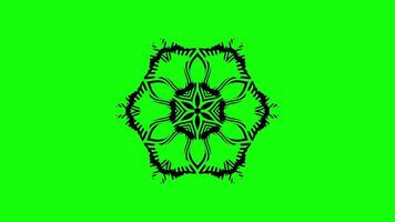 Abstract mandala design with symmetrical patterns video