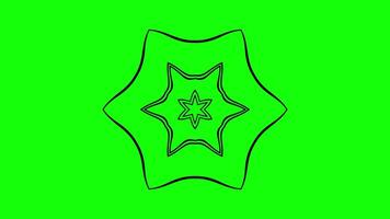 Animated Hexagonal Pattern with Symmetrical Geometric Designs video