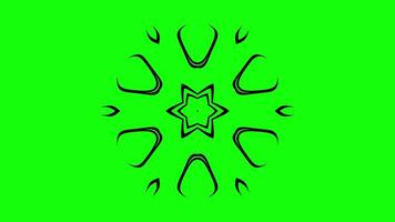 Abstract mandala design with smooth flowing lines video