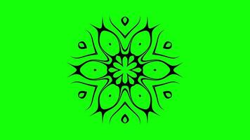 Hypnotic rotating pattern with flowing intricate design video