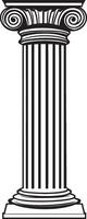 a black and white drawing of a column vector