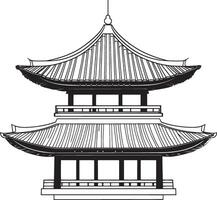 chinese pagoda price 1 credit usd 1 vector