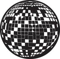 a disco ball with squares on it vector