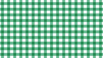 Green traditional gingham background. Gingham Cloth Fabric Pattern. Tablecloth seamless pattern vector