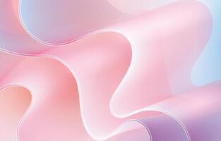 Abstract background with smooth lines in pastel colors vector