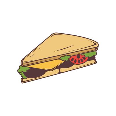 Sandwich logo design concept idea