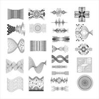 Futuristic Data Wave Abstract Background Cyber Tech Flow vector