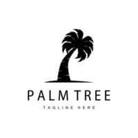 palm tree plant logo design tree icon tree beach vector