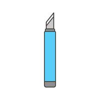 Paper Cutter, A utility knife, representing precise cutting for office and craft work. vector