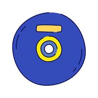 CD or DVD Disc, A compact disc representing data storage, software installation or media storage. vector