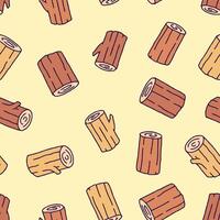 Bunch of Log Seamless Pattern illustration Design vector