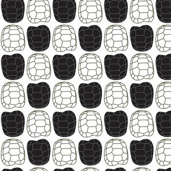 sin costura modelo con tortuga. ilustración. negro y blanco antecedentes. vector