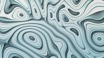 Cut Paper Topographic Simulation. Morphing Abstract Pattern Terrain. Fluid Surface Design with Organic Shapes and Smooth Ripples video