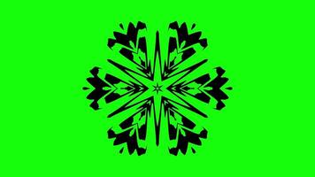 Geometric Mandala Animation with Sharp Edges and Flowing Symmetry video