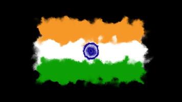 Indian Flag Animation with Vibrant Texture and Dynamic Motion video