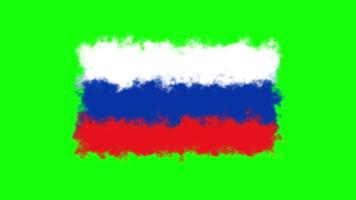 Russian Flag Animation with Fluid Transitions and Abstract Patterns video