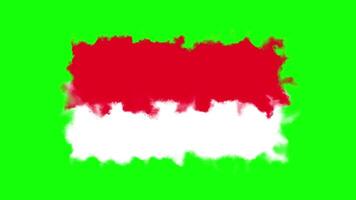 Indonesian Flag Animation Featuring Abstract Texture and Dynamic Motion video