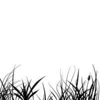 meadow silhouette element vector
