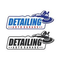 auto detailing logotype typography design graphic template vector