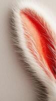 Festive fluffy rabbit ears with soft texture and realistic details photo