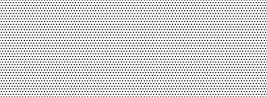 Seamless dotted repeated texture. Black and white polka dot pattern. Regular grid background. Repeating endless backdrop. All over halftone dots wallpaper. Textile fabric poka dot swatch vector