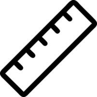 Ruler Icon Design with Precise Measurement Marks for Education and Design Use vector