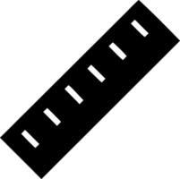 Ruler Icon Design with Clear Measurement Marks for Educational and Design Use vector
